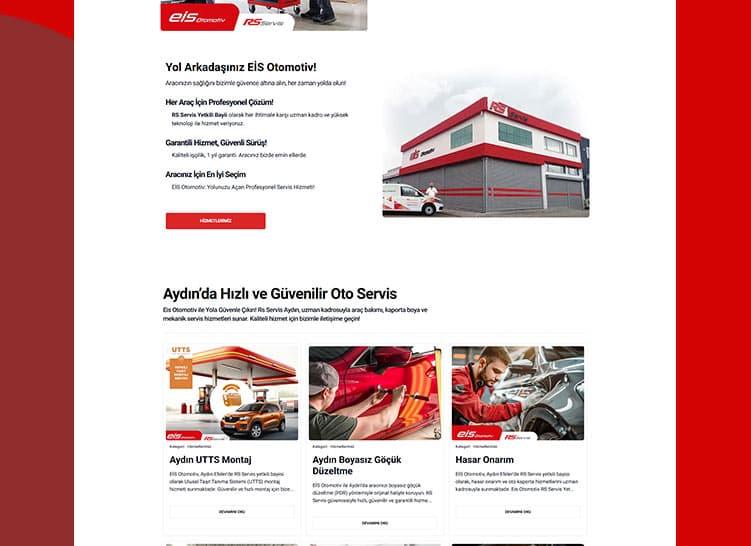 Eis Otomotiv Kurumsal Web Sitemiz Yenilenen Yüzüyle Yayında